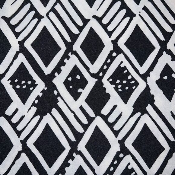 J Valdi Womens Swimwear Swimsuit Coverup Empire Waist Geo Print Pullover Large - Picture 3 of 7